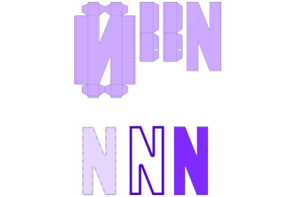 Exploring the Art of Typography: A Purple Letter N