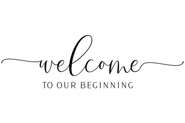 Welcome to Our Beginning: A Sign of Hospitality and Encouragement