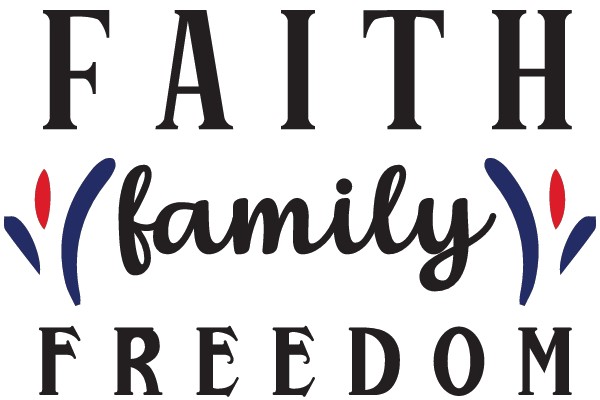 Faith, Family, Freedom: A Graphic Emblem of American Values