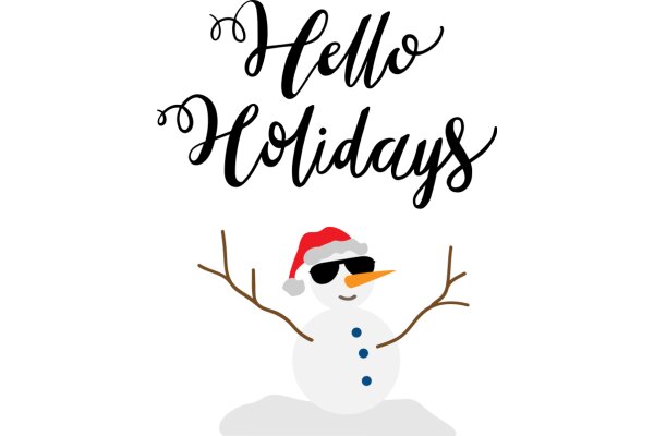 Welcome to the Holiday Season: A Friendly Greeting from a Snowman