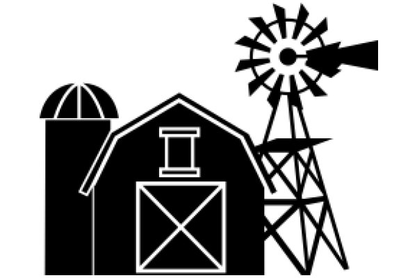 Rural Simplicity: ABarn, Windmill, and Silo