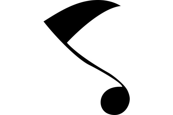 Simplistic Icon of a Musical Note