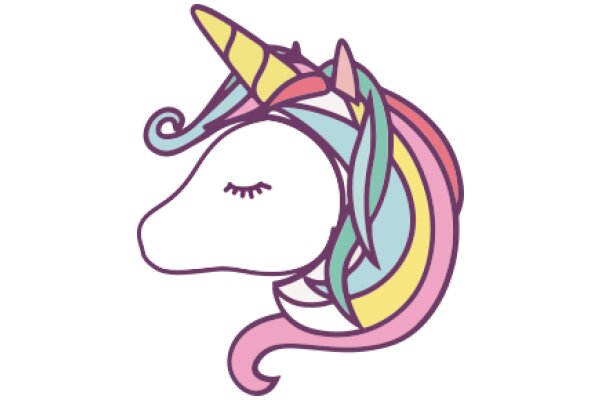 Whimsical Dreamscape: A Unicorn's Elegant Slumber