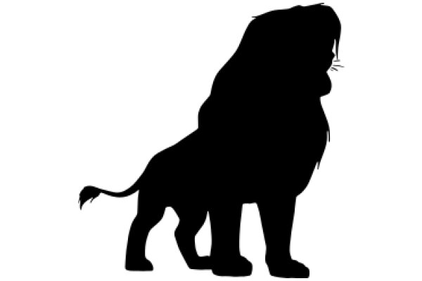 A Silhouette of a Lion: A Symbol of Strength and Courage