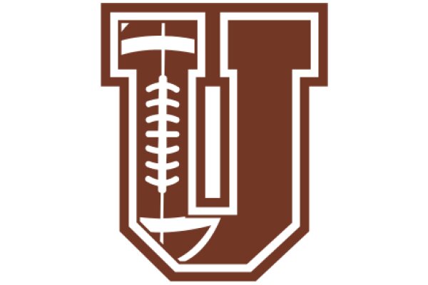 A Stylized Logo of a Football with a Letter 'U' Inside