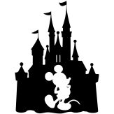 Disney Castle Silhouette with Mickey Mouse