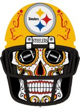 Pittsburgh Steelers Fan Art: A Helmet with a Skull Design