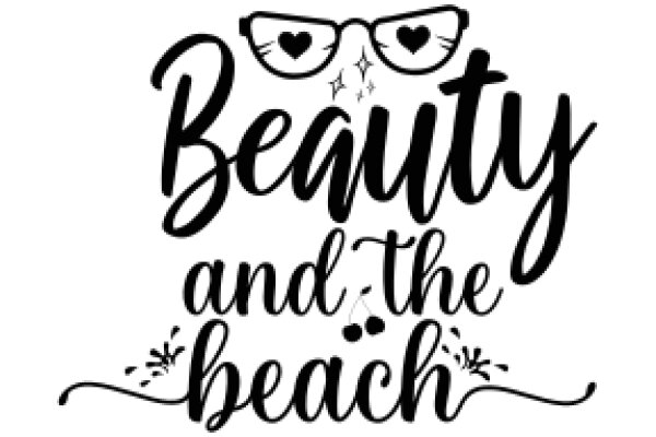 Elegant Beach-Themed Sign with a Touch of Whimsy