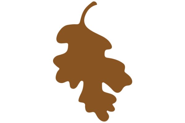 A Simple Brown Leaf Icon