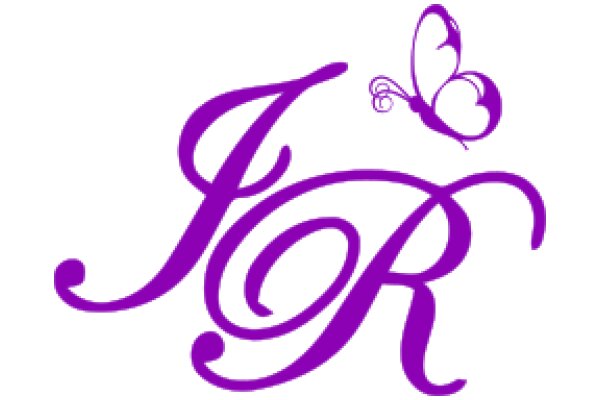 Stylized Purple Butterfly Logo with the Letter 'J' Integrated