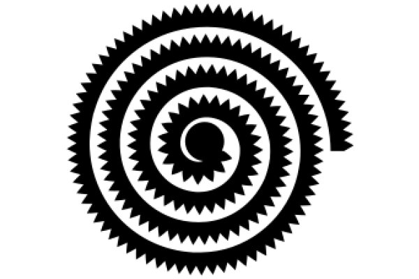 A Spiral Design on a White Background