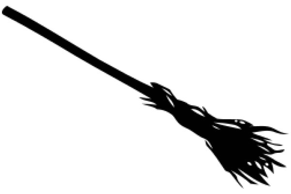 A Silhouette of a Broomstick in Flight