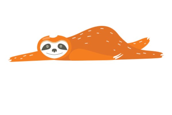 A Friendly Orange Panda on a White Background