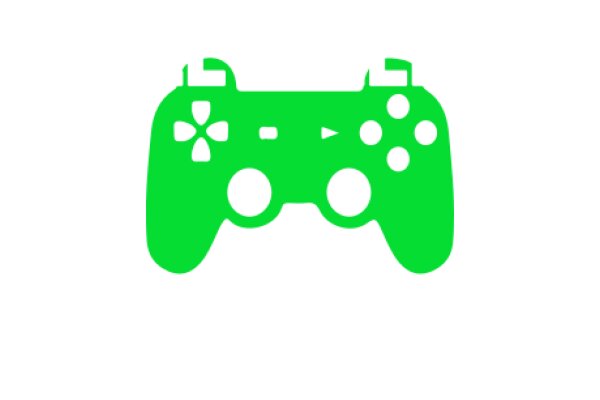 Vibrant Green Gaming Controller Icon