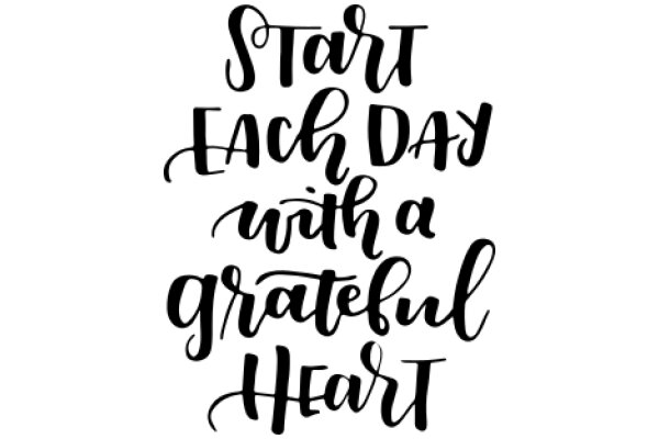 Inspirational Quote: Start Each Day with a Grateful Heart