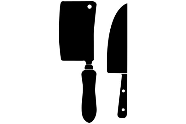 A Simple Illustration of a Spatula and a Knife