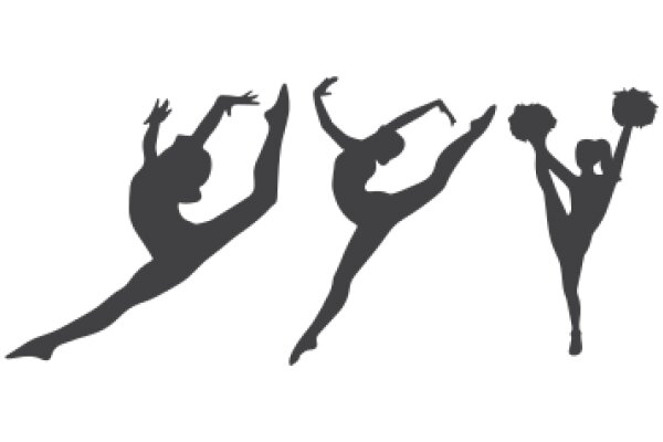 Silhouettes of Dancers in Motion