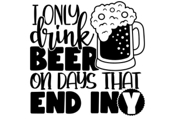 I Only Drink Beer on Days That End in Y