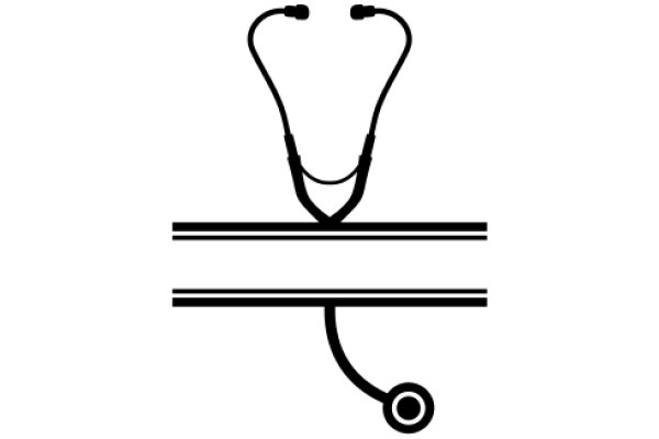 Stylized Illustration of a Stethoscope