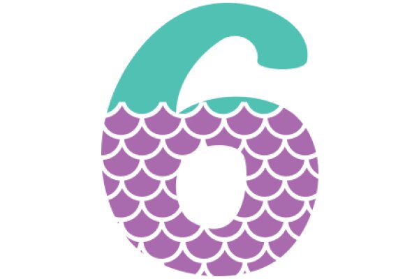 Stylized Purple and Blue Logo with a Wavy Design