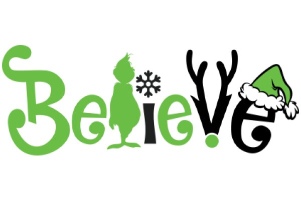 Believe in the Magic of Christmas with This Festive Logo!