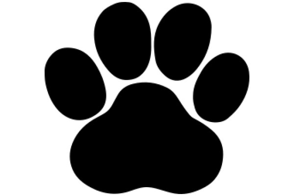 Simplistic Paw Print Icon