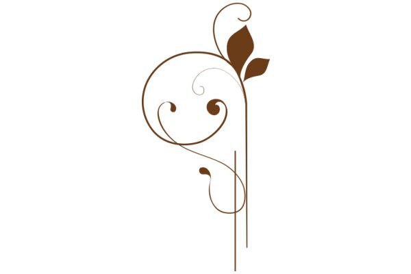 A Whimsical Logo: A Smiling Flower-like Design with a Brown Stem