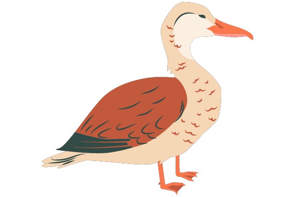 An Illustration of a Bird-like Creature with a Beak and Feathers