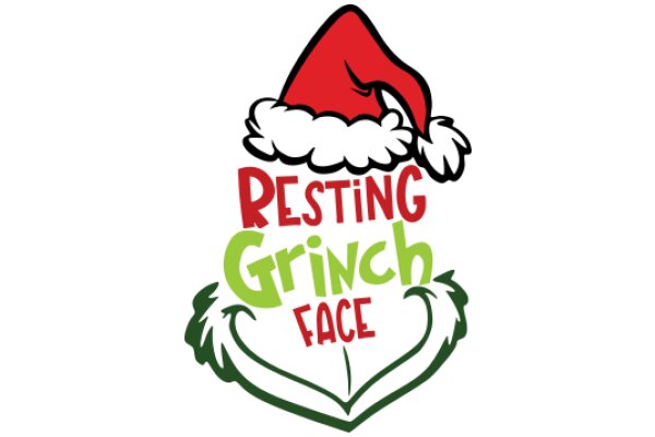 Resting Grinch Face: A Festive Holiday Logo