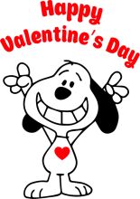 Happy Valentine's Day from Snoopy and Charlie Brown!