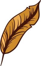 Stylized Illustration of a Brown Leaf