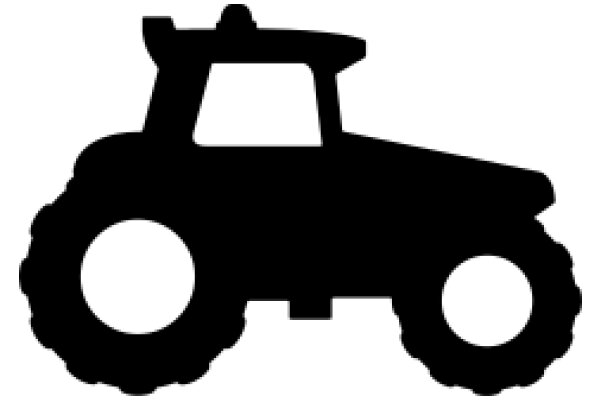 A Silhouette of a Tractor