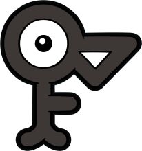 Stylized Black and White Icon of a Bird's Head