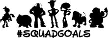 Squad Goals: A Silhouette of Characters from the Movie 'Squad Goals'