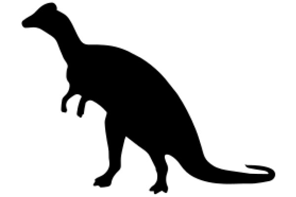 A Silhouette of a Dinosaur