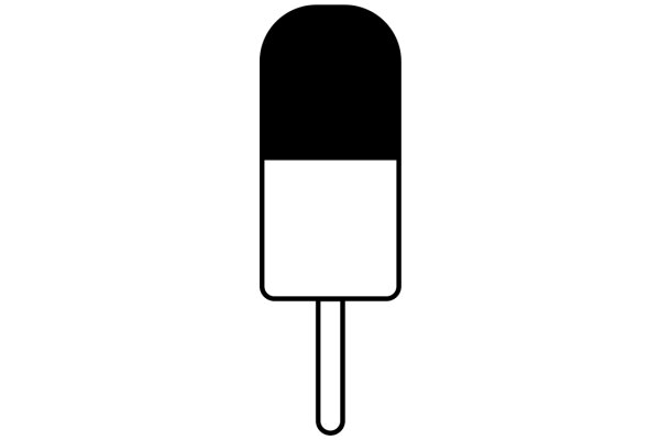 Simplistic Icon of a Popsicle