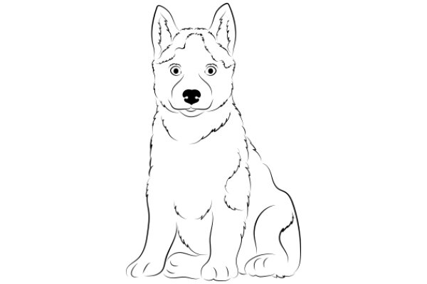 A Cute Illustration of a Dog