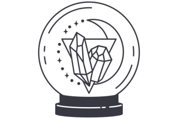 A Stylized Illustration of a Crystal Ball with a Star Inside