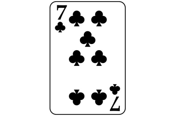 Seven of Spades Poker Card