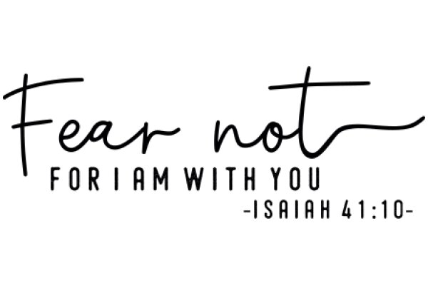 Fear Not for I Am with You - Isaiah 41:10