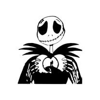 The Silhouette of Jack Skellington: A Classic Character in Black and White