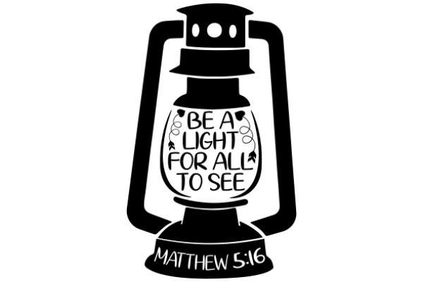 A Lamp with a Message: 'Be a Light for All to See'