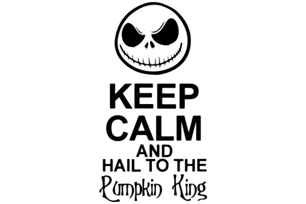 Keep Calm and Hail to the Pumpkin King: A Playful Halloween Message