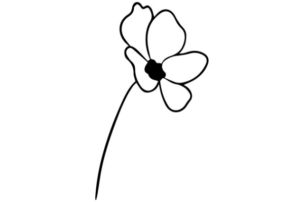 Simplicity in Art: A Flower