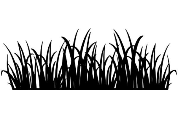 Stylized Silhouette of Tall Grass