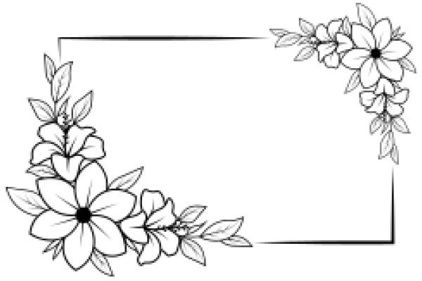 Elegant Floral Border: A Illustration