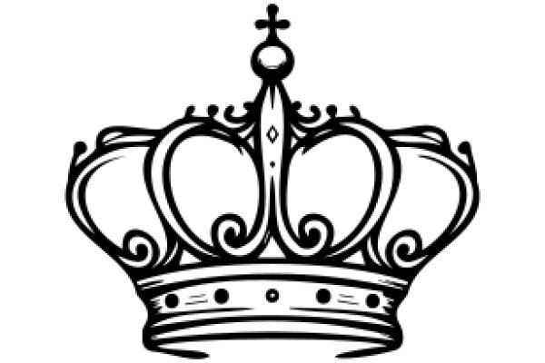 A Monochrome Crown: A Symbol of Royalty and Power