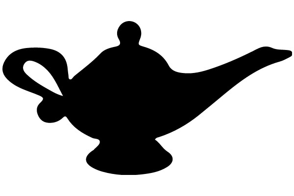 Silhouette of a Traditional Tea Pot