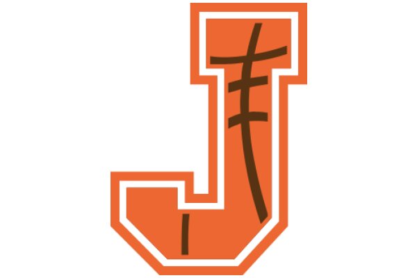 Vintage Orange and Brown Letter J Logo