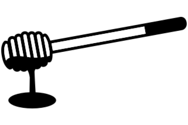 A Simple Line Drawing of a Microphone